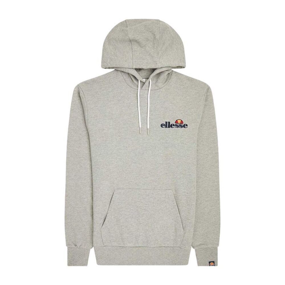 Ellesse Mens Embroidered Logo Hoodie / Grey Marl